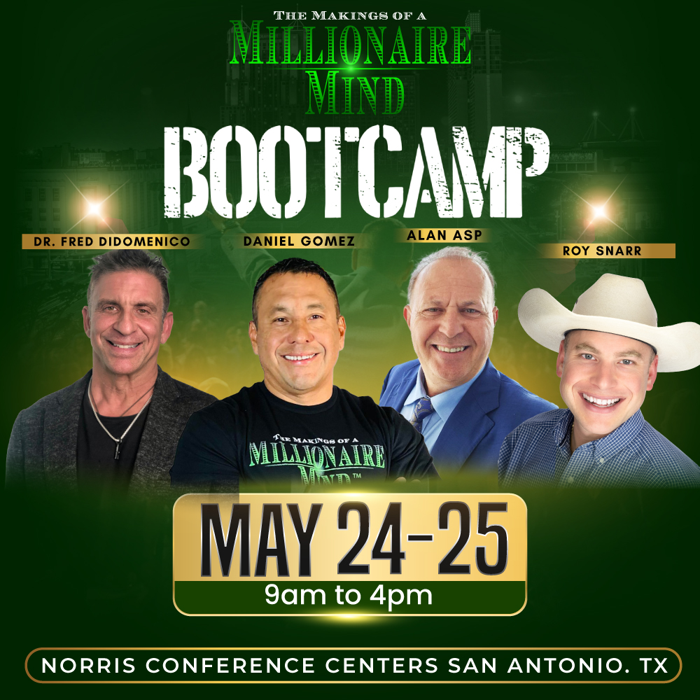 Image of The Makings of a Millionaire Mind Bootcamp, Daniel Gomez Inspires, Award-Winning Busines Coach, Success Coach, #1 Motivational Speaker Texas